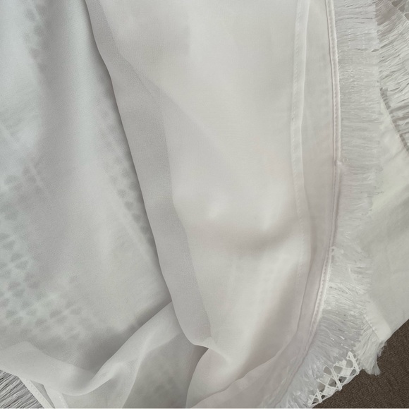 White sleeveless stretch cotton dress. Size medium. - Picture 5 of 7